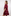Maroon Pleated Dress with White Ties