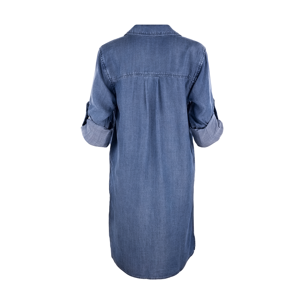 Denim Long Sleeve Shirt Dress