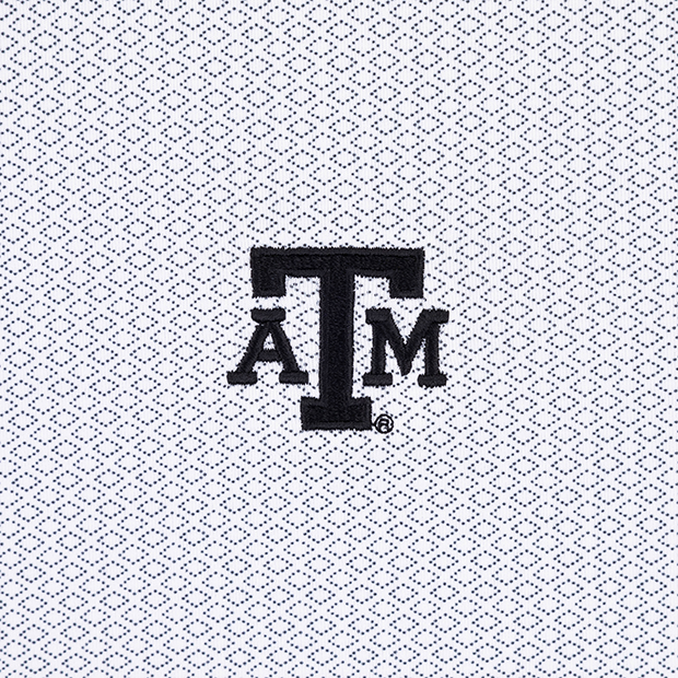 Texas A&M Johnnie-O Black Slade Pattern Polo