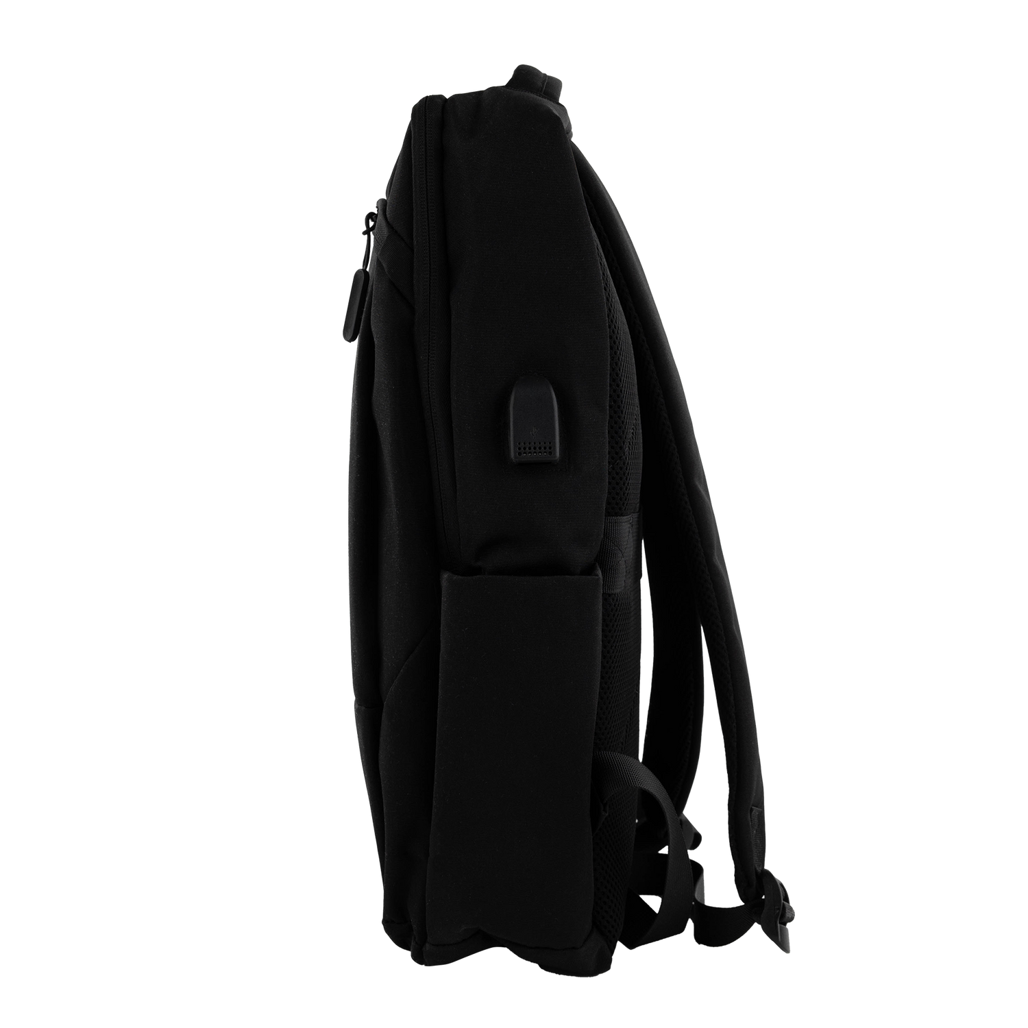 Black Backpack with Charging Ports
