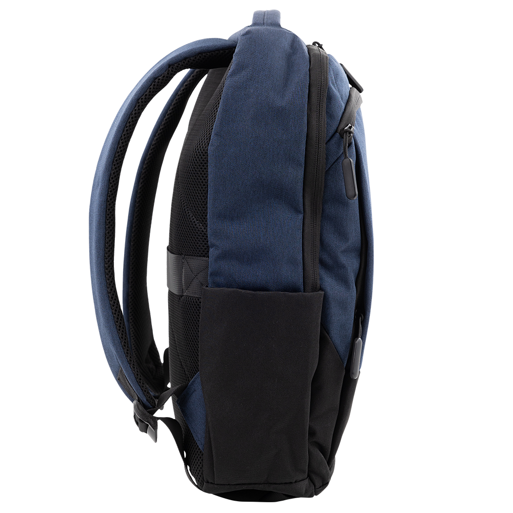 Blue Backpack with Charging Ports