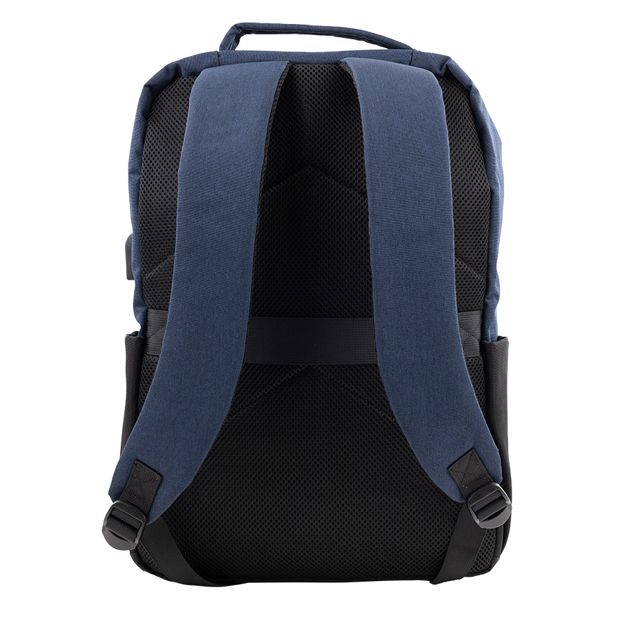 Blue Backpack with Charging Ports