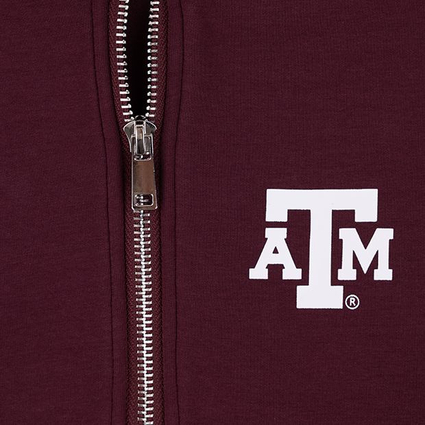 Texas A&M Hype & Vice Butter Sport Half-Zip Crop Hoodie