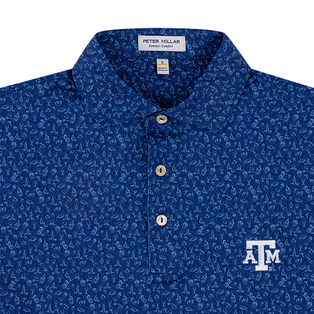 Texas A&M Peter Millar Wine Country Jersey Polo