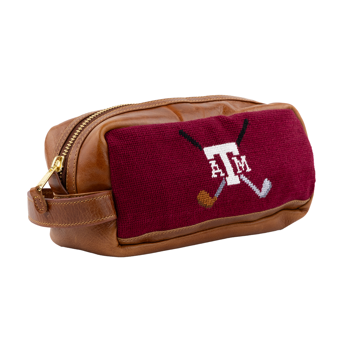 Texas A&M Smathers & Branson Crossed Clubs Toiletry Bag