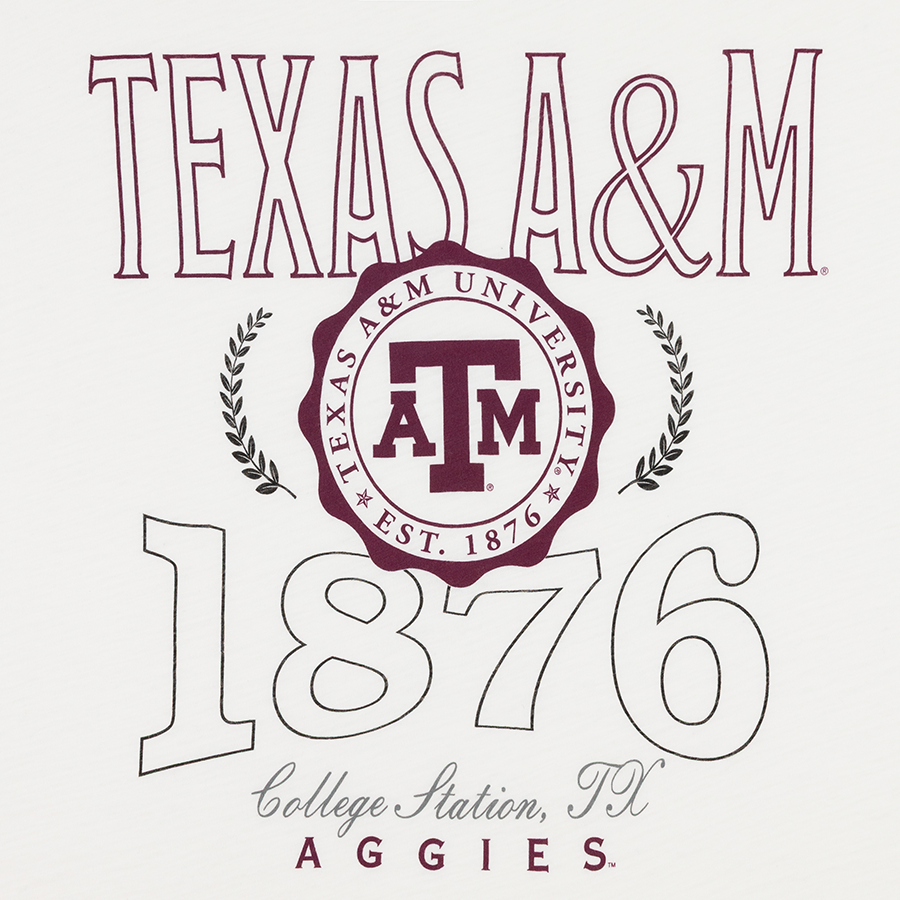 Texas A&M Aggies Clayton Seal Motley Crew Tee