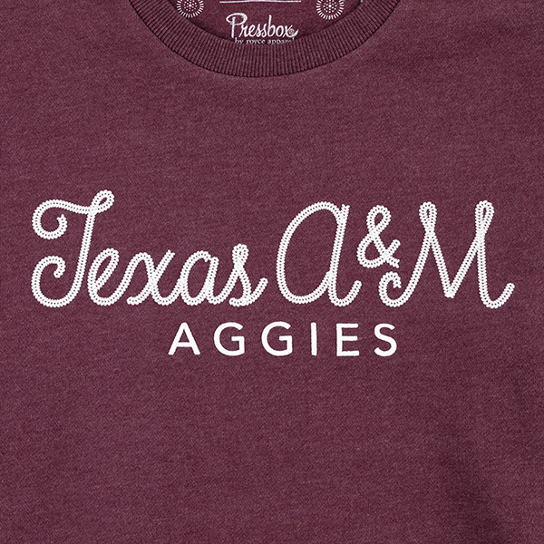 Texas A&M Aggies Pressbox Chain Stitch Melange Poncho