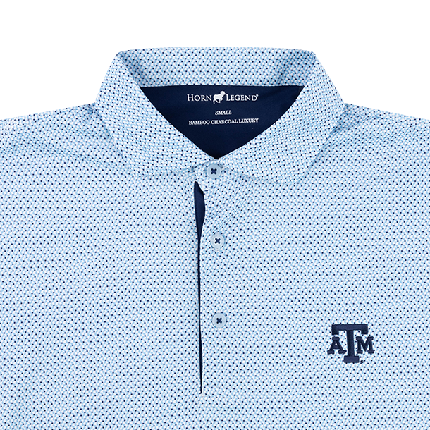 Texas A&M Horn Legend Coils Pattern Polo