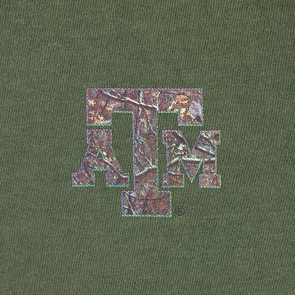 Texas A&M Gildan Hunting Camo LS T-Shirt - Green
