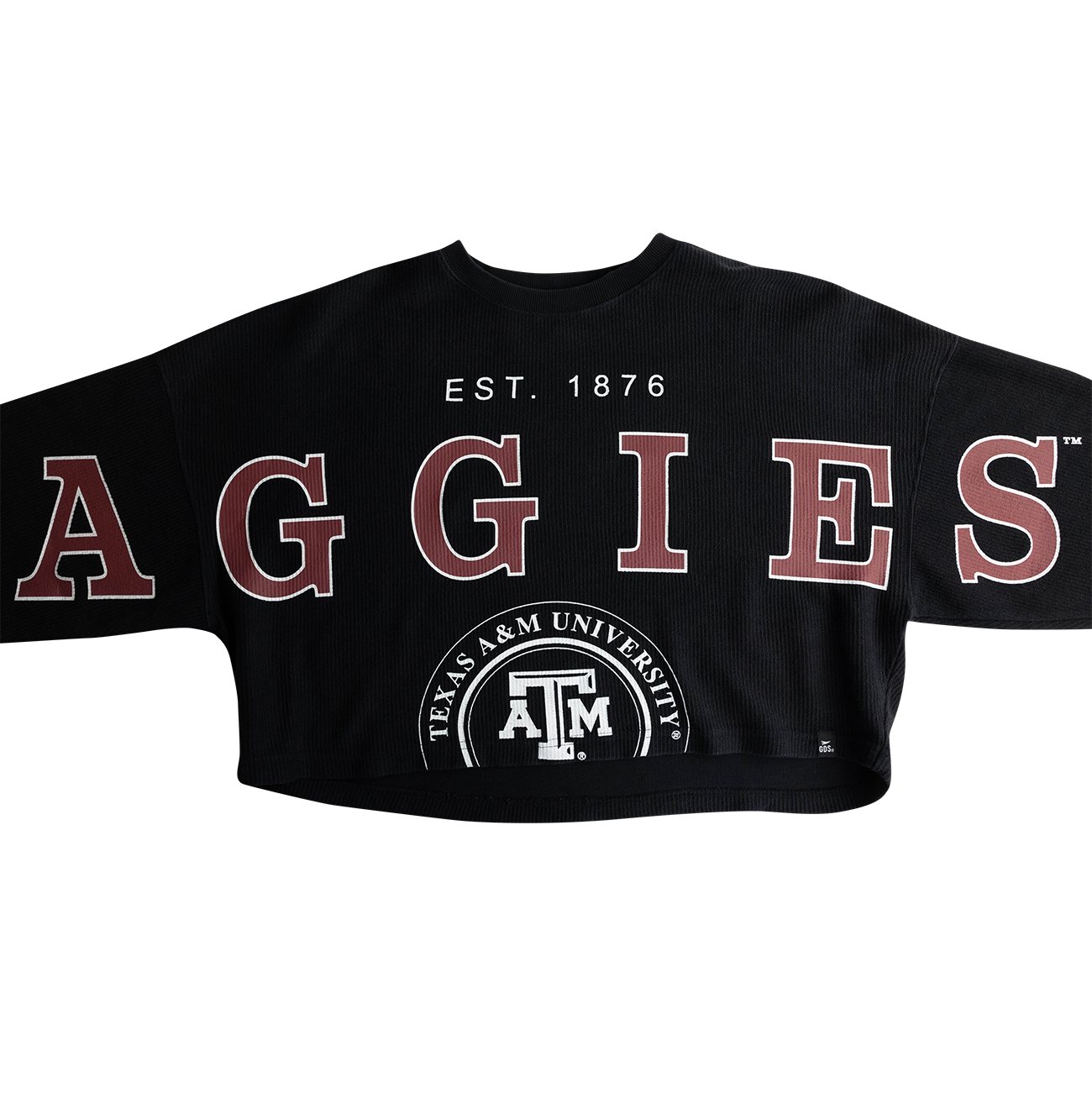 Texas A&M Gameday Social Cropped Corded Long Sleeve