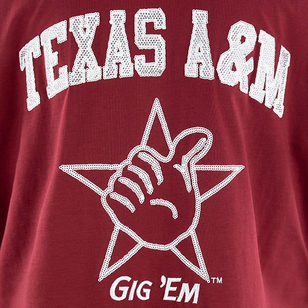 Texas A&M Aggies Queen of Sparkles Baseball Jersey Dress Texas A&M Aggies Queen of Sparkles Baseball Jersey Dress