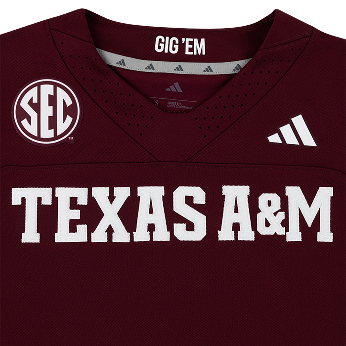 Texas A&M Adidas CUSTOM Premier Football Jersey