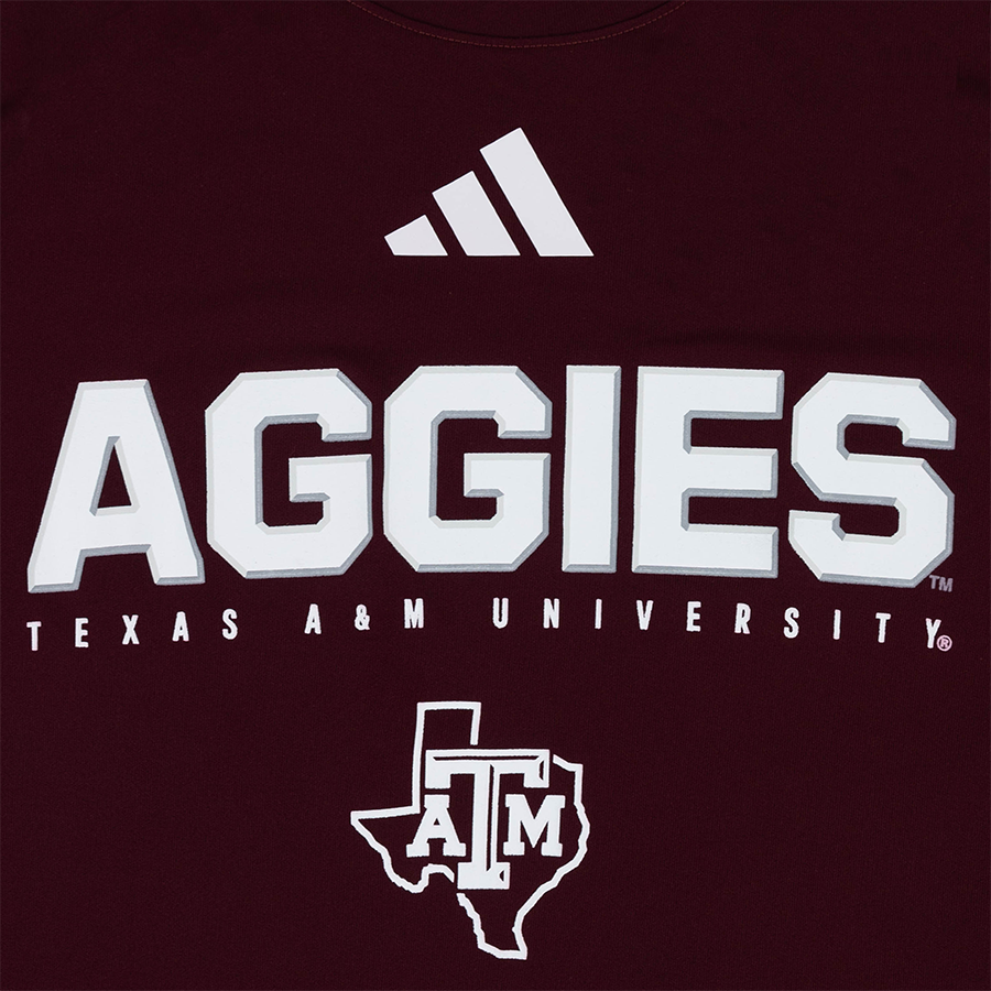 Texas A&M Aggies ADIDAS D4T Long Sleeve Tee
