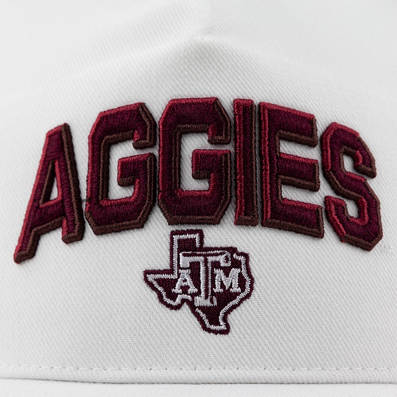 Aggies Adidas White A-Frame Cap