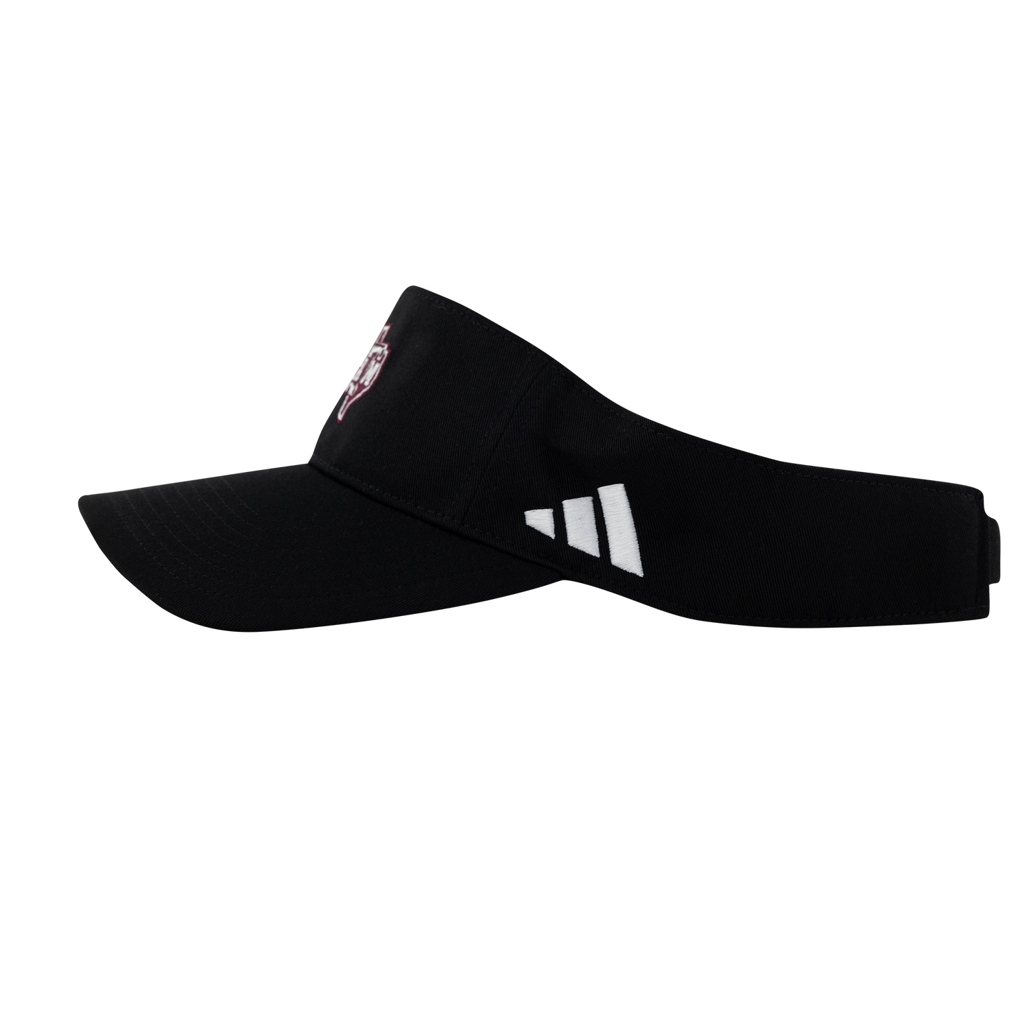 Texas A&M ADIDAS Black Team Visor