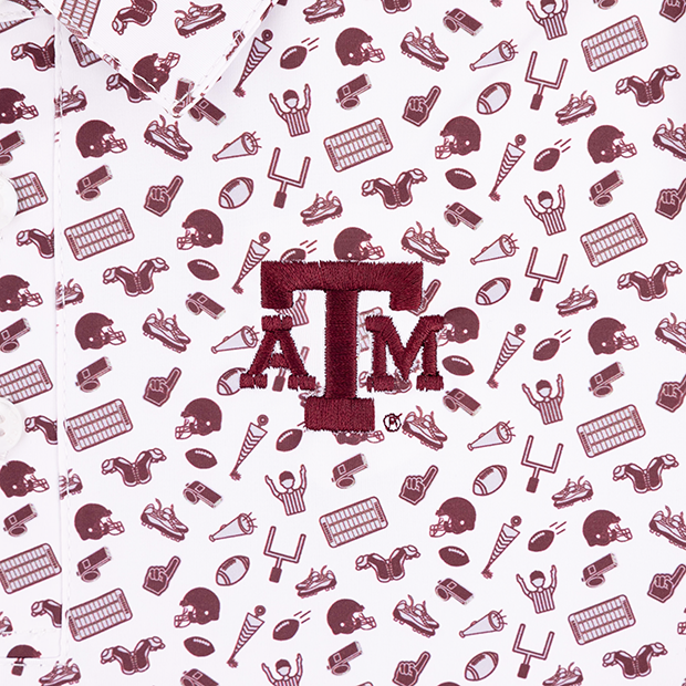 Texas A&M Youth All Over FB Polo