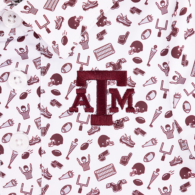 Texas A&M Infant All Over FB Onesie