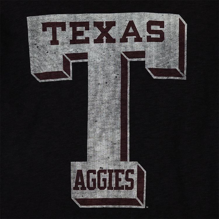 Texas A&M Aggies Black Block-T T-Shirt