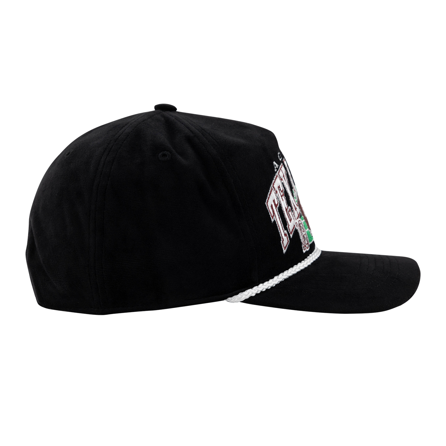 Texas A&M Black Velvet Rope Football Hat