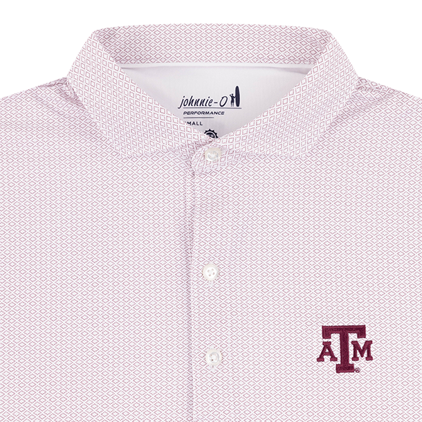 Texas A&M Johnnie-O Slade Performance Polo
