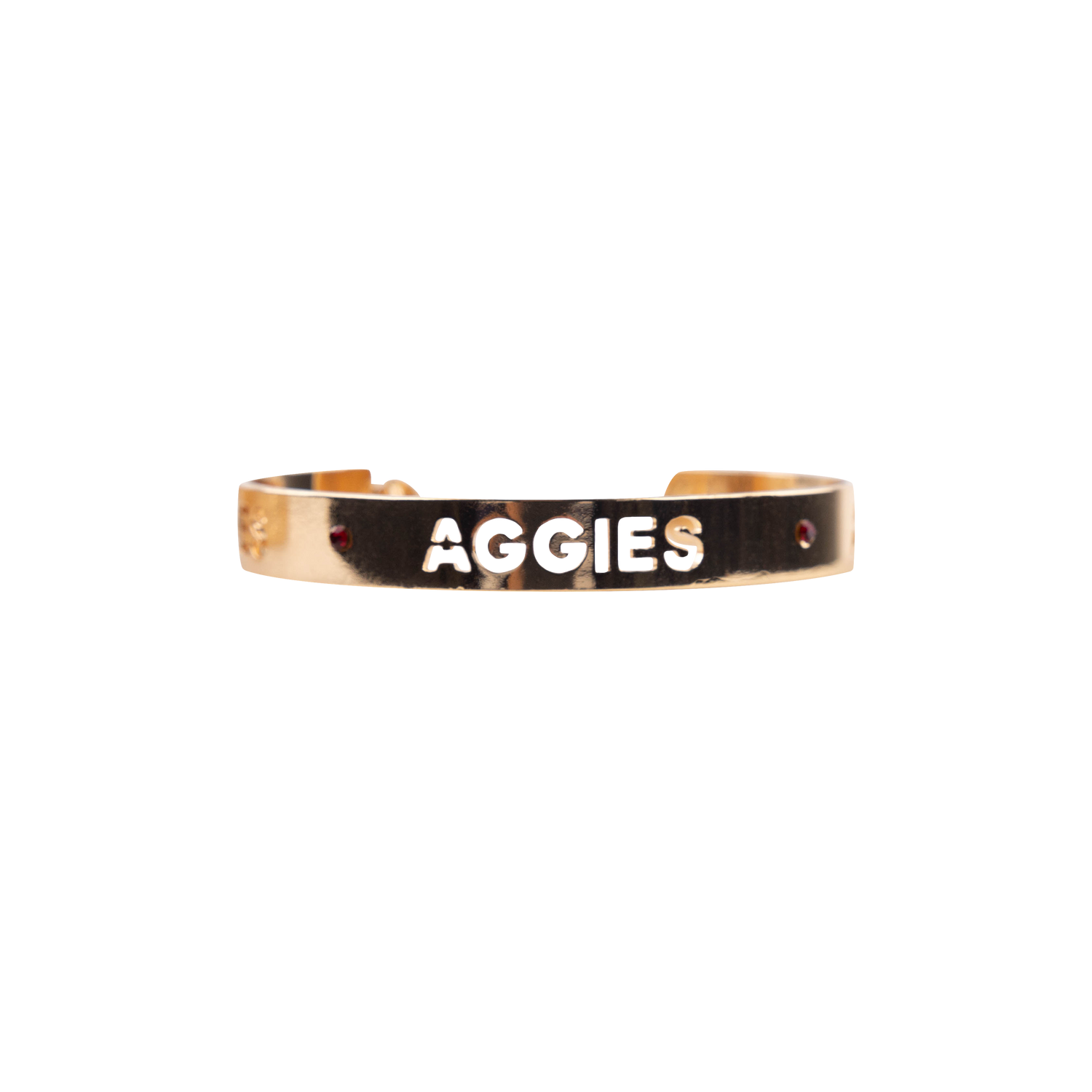 Aggies Emerson Street Gold Circular Hoop Earrings
