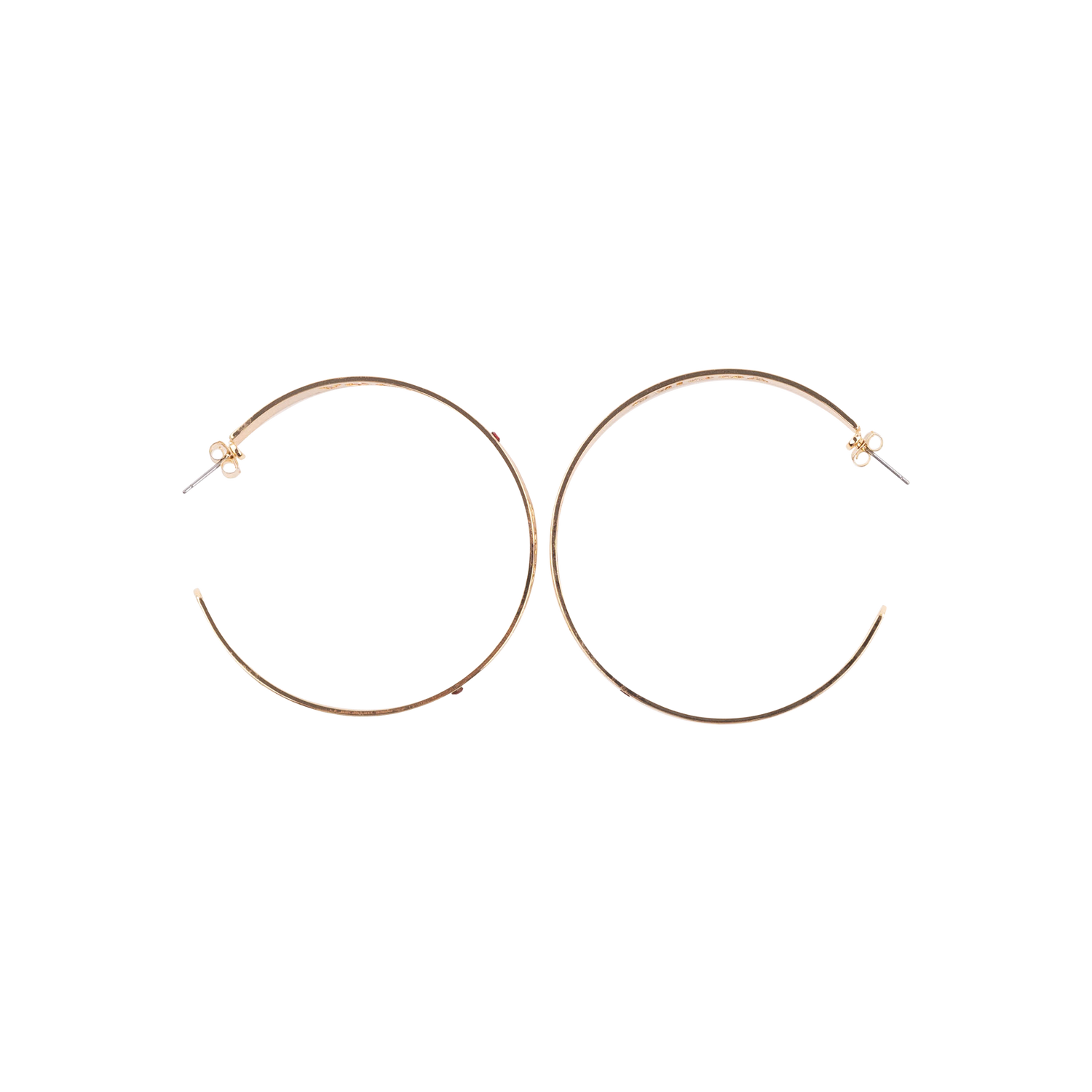 Aggies Emerson Street Gold Circular Hoop Earrings