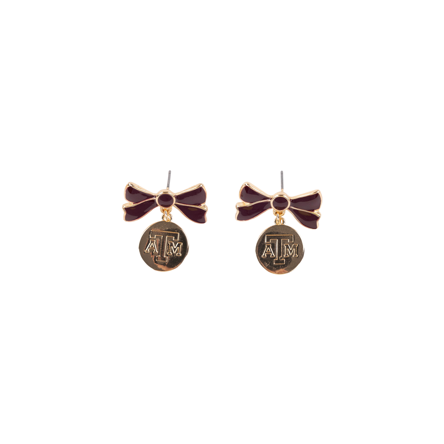 SHELBY & GRACE Bow Dangle ATM Earrings