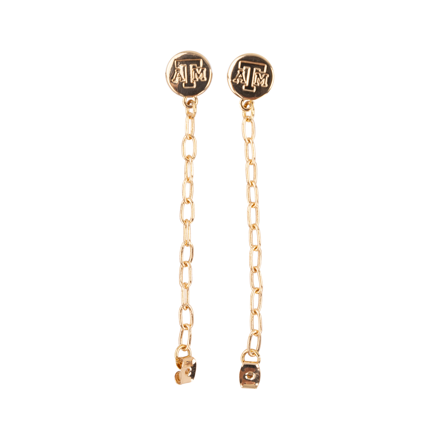 Texas A&M SHELBY & GRACE Chain Earrings