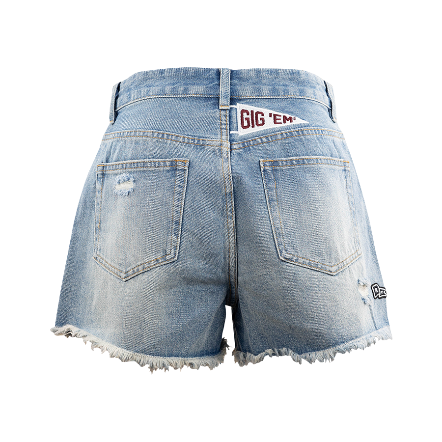 Texas A&M Aggies Denim Patched Shorts