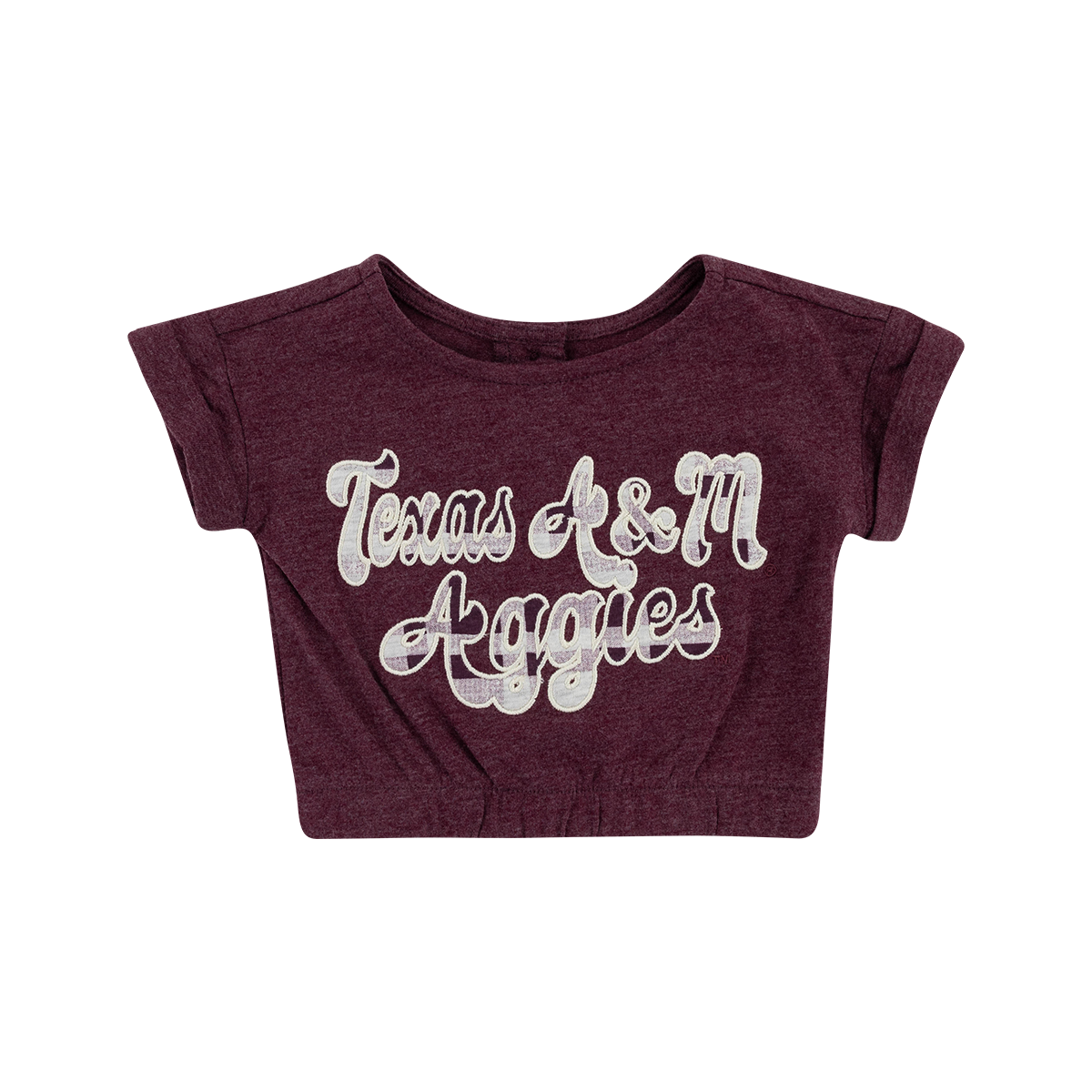 Aggies Colosseum Infant Maroon Top and Plaid Pants Set