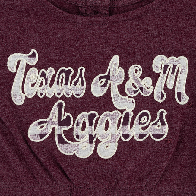 Aggies Colosseum Infant Maroon Top and Plaid Pants Set