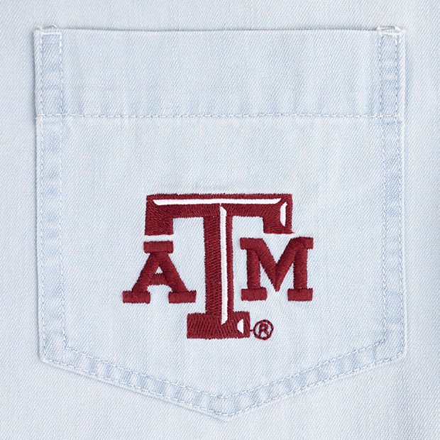 Texas A&M KADYLUXE 90s Denim Shirt