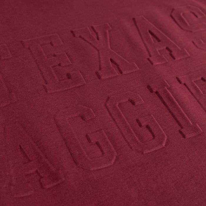 Collegiate Outfitters Texas Aggies Embossed Tee