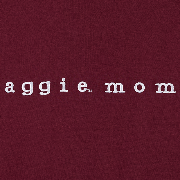 Collegiate Outfitters Embroidered Aggie Mom T-Shirt
