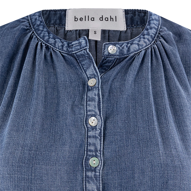 Cap Sleeve Henley Dress