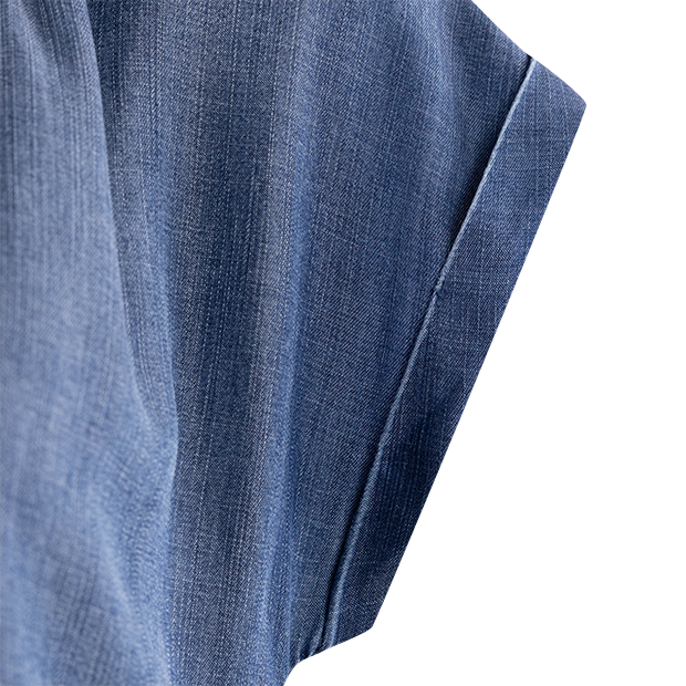 Cap Sleeve Henley Dress