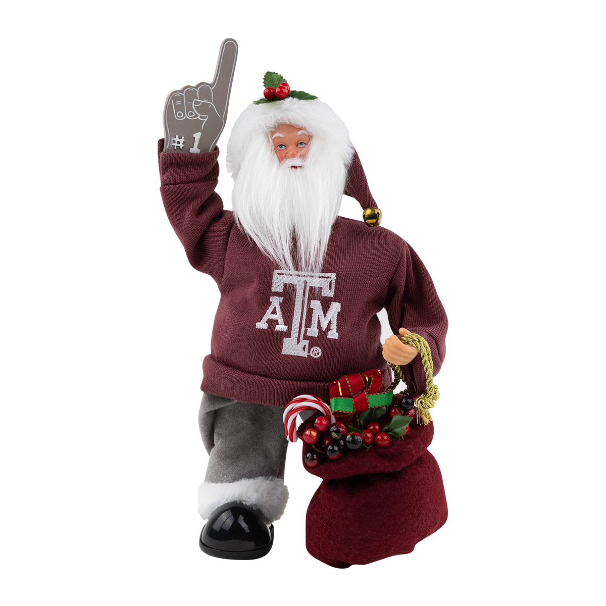 12" Texas A&M Musical Animated Santa