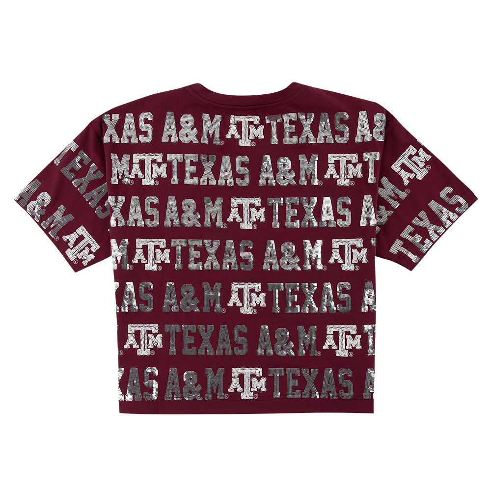 Texas A&M Stewart Simmons Sequin Repeat Tee