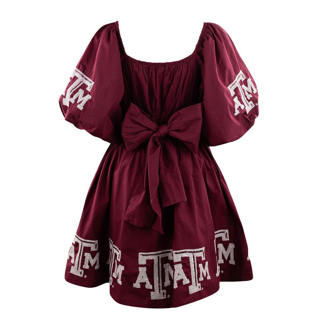 Texas A&M Puff Sleeve Dress