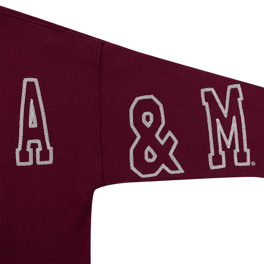 Texas A&M Stewart Simmons Sequin Boxy Sweatshirt