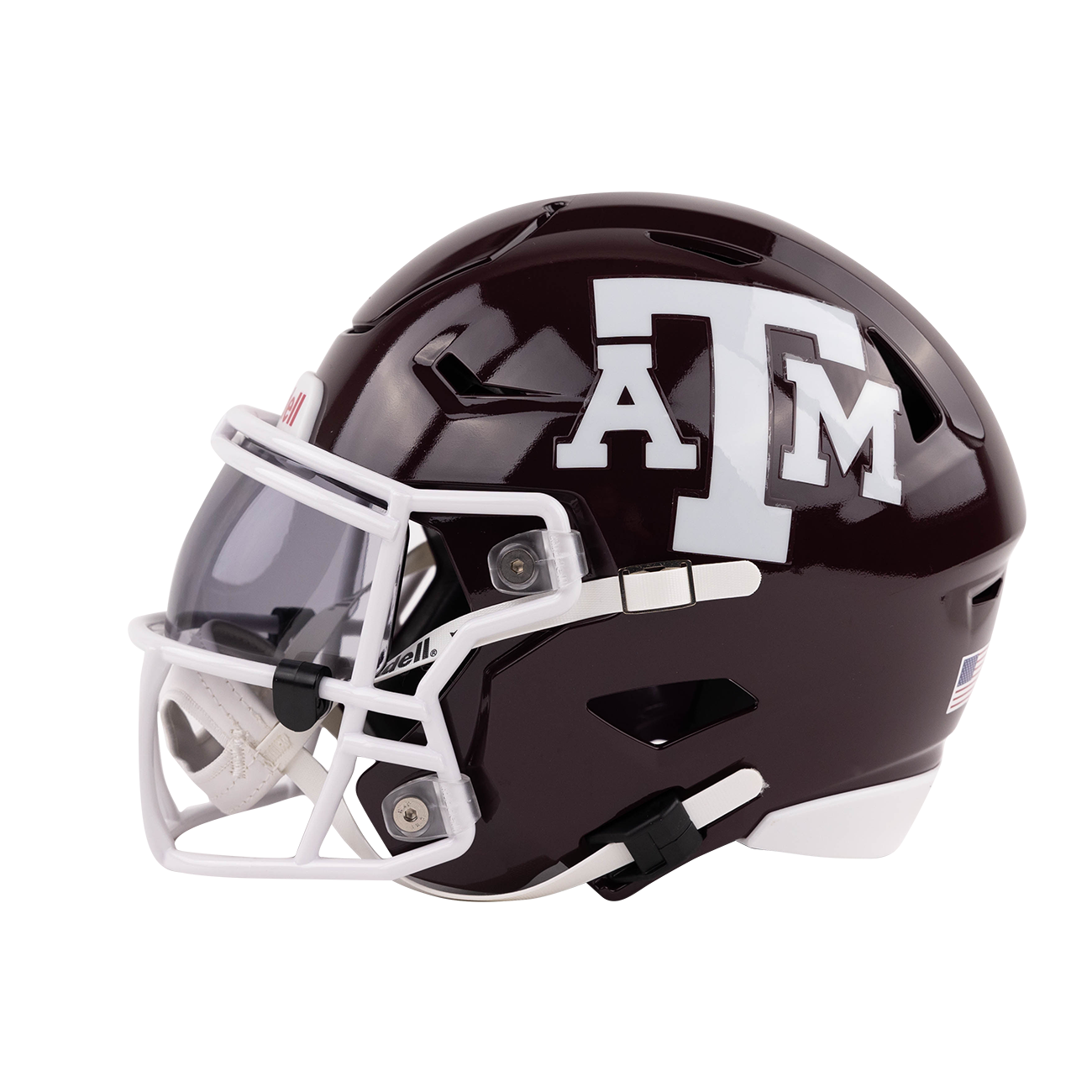a & m football helmet Texas A&M Riddell Speedflex Maroon Midi Size Helmet from Aggieland Outfitters