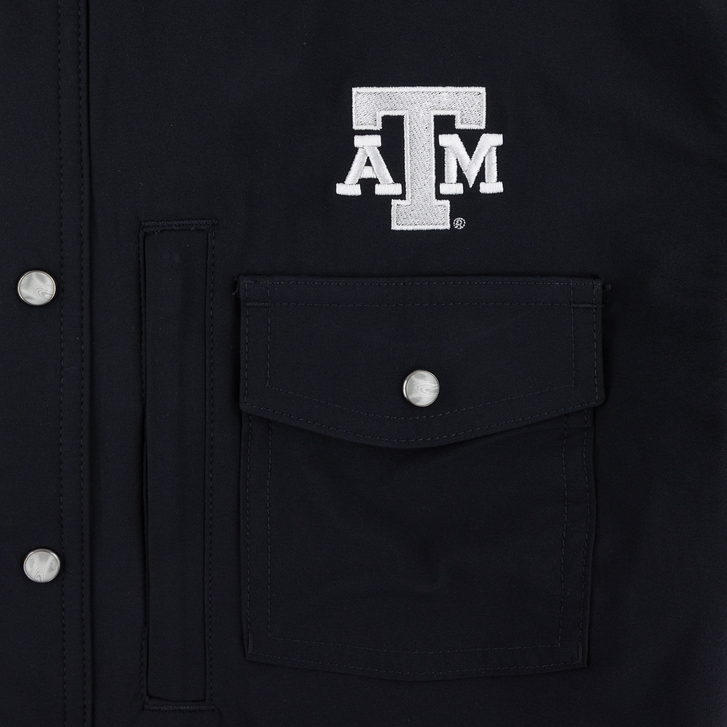 Texas A&M Snaps Short Sleeve Tailgater Button Down - Black