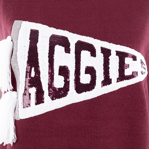 Aggies Pennant Sweater Tank