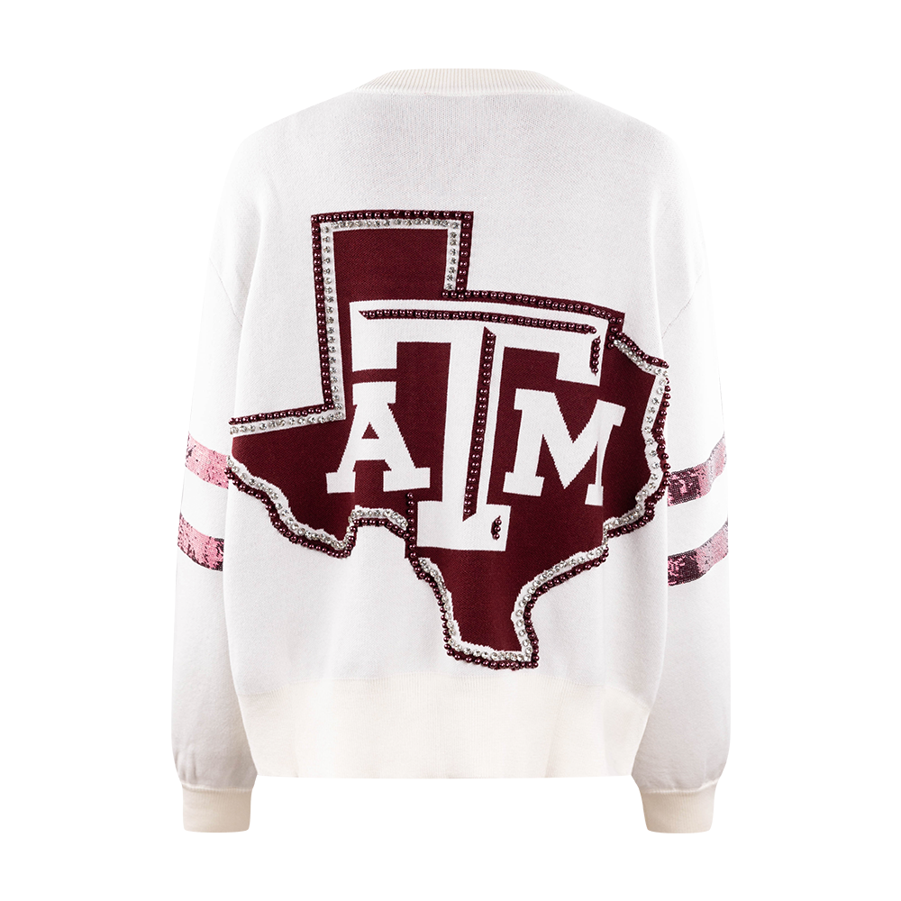 Texas A&M Lonestar Queen of Sparkles Oversized Sweater