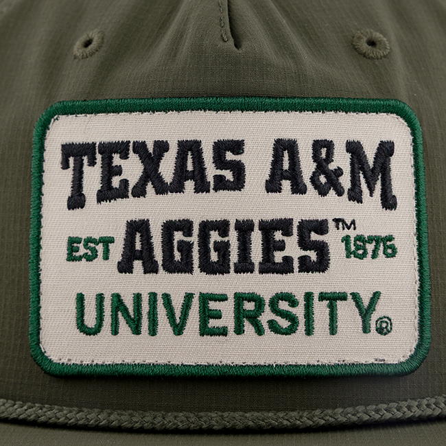 Texas A&M Aggies Collegiate Outfitters Olive Patch Hat