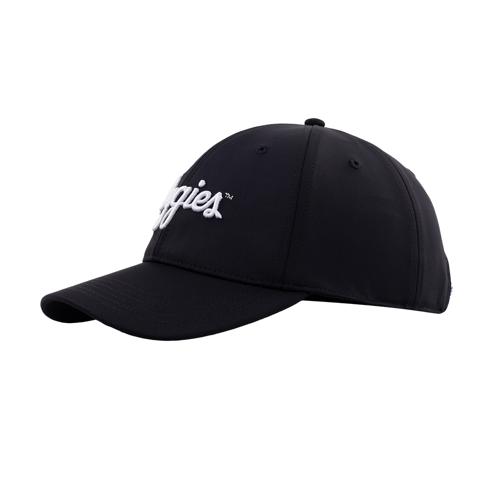 Script Aggies Collegiate Outfitters 6 Panel Hat - Black