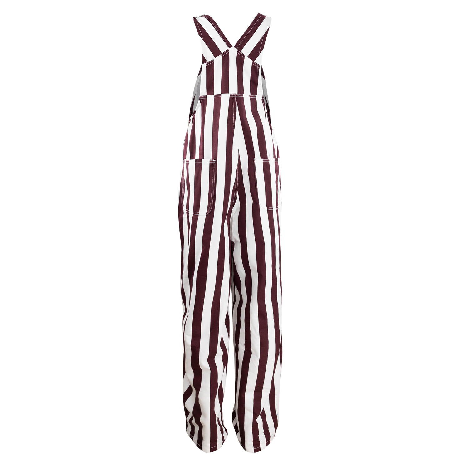 Gameday Bibs Striped Overalls