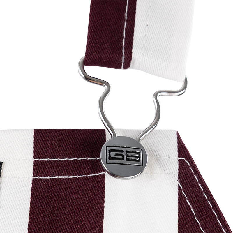 Gameday Bibs Striped Overalls