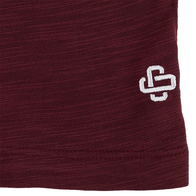 Collegiate Outfitters Maroon Blank Slub T-Shirt