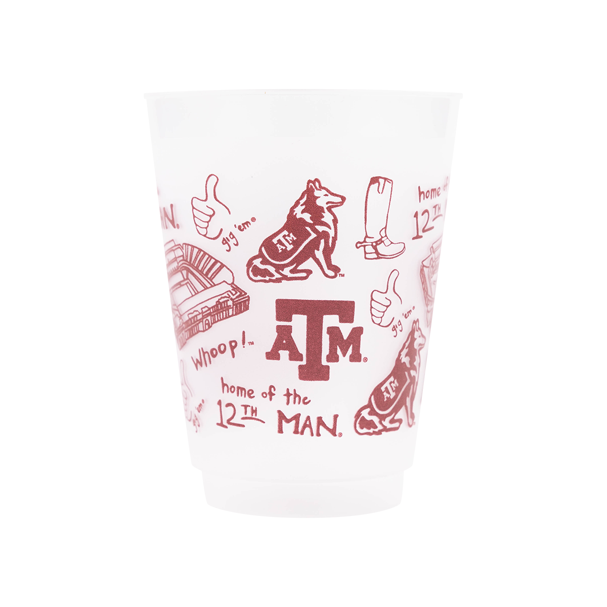 Texas A&M Shatterproof Cups